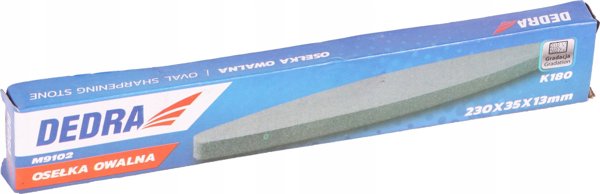 Ακονόπετρα Dedra M9102 Οβάλ, 230x35x13mm, Κοκκομετρία K180