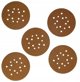Dedra Tarczki scierne Anti-clogg 225mm, 600, rzep, zestaw 5szt