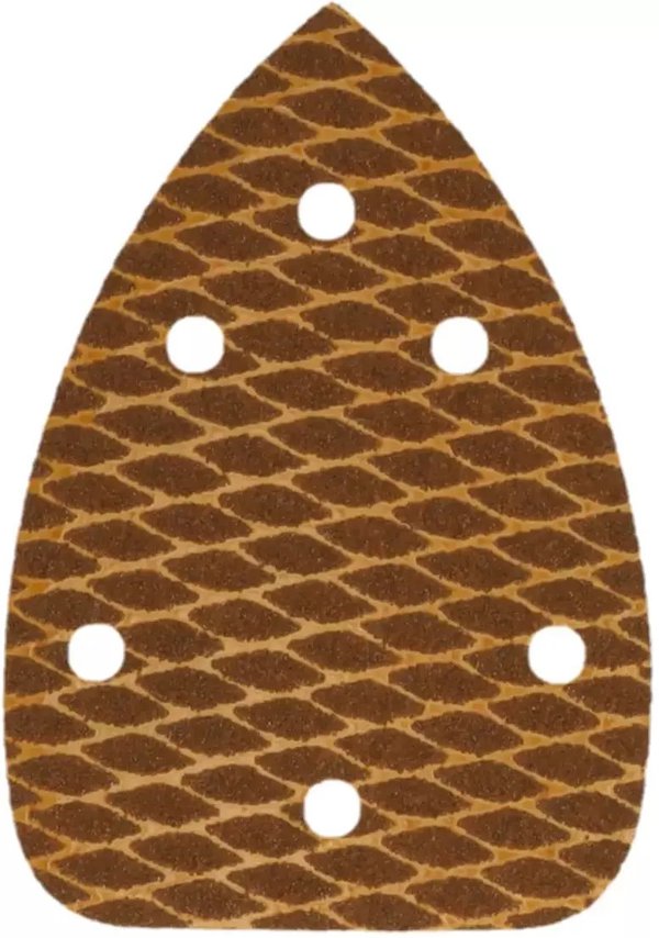 Dedra Papier scierny delta Anti-clogg #120 140x140x80mm rzep 5szt