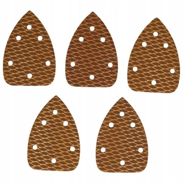 Dedra Papier scierny delta Anti-clogg 180 140x140x80mm, rzep,5szt