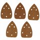 Dedra Papier scierny delta Anti-clogg 180 140x140x80mm, rzep,5szt