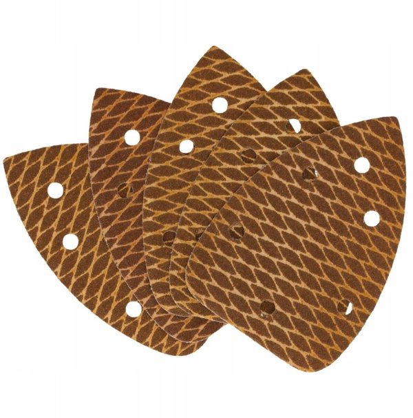 Dedra Papier scierny delta Anti-clogg 180 140x140x80mm, rzep,5szt