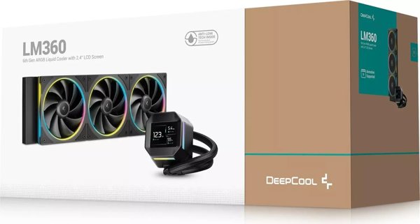 DeepCool LM360 Σετ Ψύξης Επεξεργαστή με Υγρά 12 cm Μαύρο 1 τεμ.