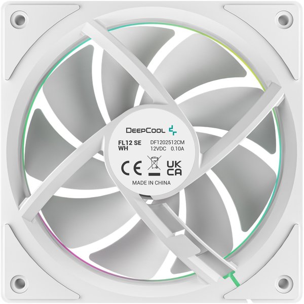 DeepCool FL12 SE WH 3-σε-1 Κουτί υπολογιστή Ανεμιστήρας 12 εκ. Λευκό 3 τεμ.