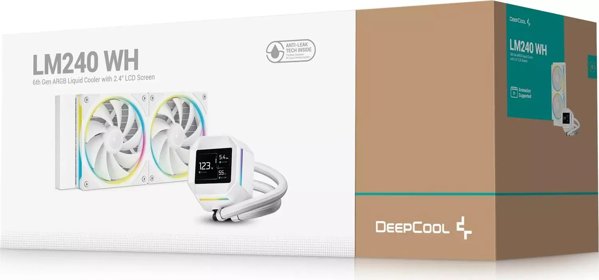 DeepCool LM240 WH Processor Ζεστάζντο ντο χλοτζένια πλύνιαμι 12 εκ Μπιάλυ 1 στρα.