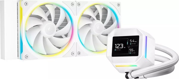 DeepCool LM240 WH Processor Ζεστάζντο ντο χλοτζένια πλύνιαμι 12 εκ Μπιάλυ 1 στρα.