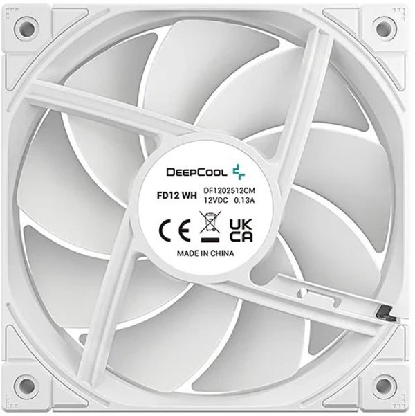 DeepCool R-FD12-WHNPN1-G, Fan, 12 cm, 400 RPM, 2050 RPM, 109 m³/h, White