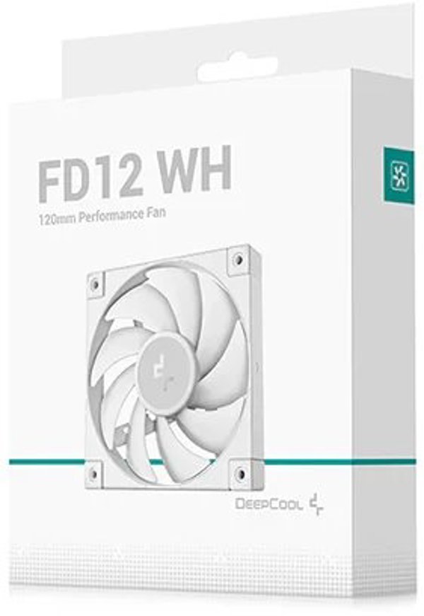 DeepCool R-FD12-WHNPN1-G, Fan, 12 cm, 400 RPM, 2050 RPM, 109 m³/h, White