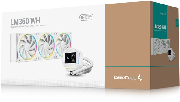 DeepCool LM360 WH Προσεσορ Ζεστάβ ντο χλόδενια πλύνια 12 εκ Μπιάλλυ 1 στζ.