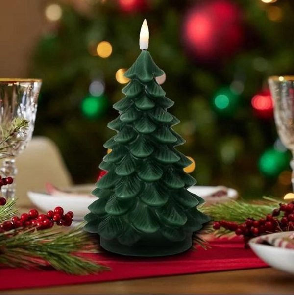 Χριστουγεννιάτικη διακόσμηση Beliani NIKOLAO Κερί Led 11x11xh15cm