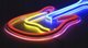 Activejet Διακοσμητικό Φωτιστικό Neon LED Guitar, Χριστουγεννιάτικο, AJE-NEON GITARA