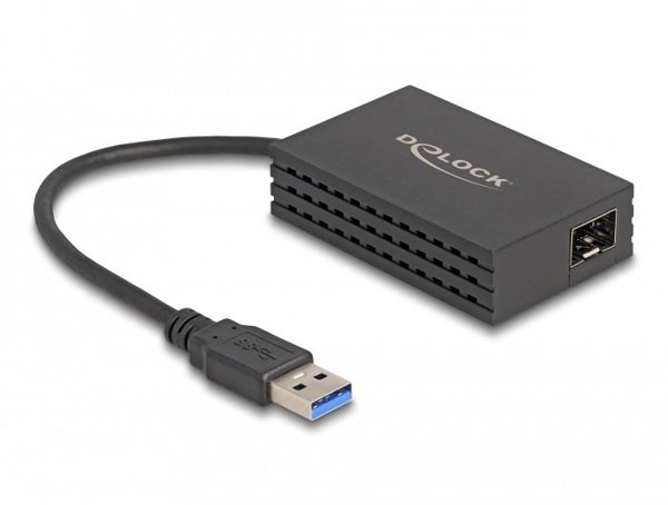 Delock - Netzwerkadapter - USB 3.0 - Gigabit SFP x 1 - Schwarz