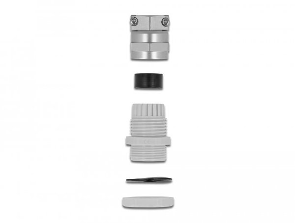 DELOCK Kabelverschraubung PG11 grau