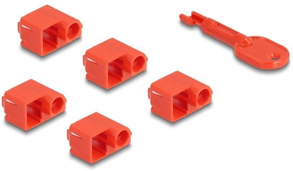 Delock Σετ Port Blocker RJ45 για Θύρες Δικτύου, 10 Τεμάχια