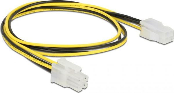 Delock DELOCK Verlängerungskabel P4 4Pin -> p4 4Pin St/Bu 50cm