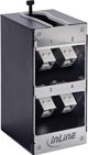 Delock Verteilerkasten 4-Port Cat.6A, Επιτοίχιο Κουτί Δικτύωσης & Ράγας με Keystone Modules