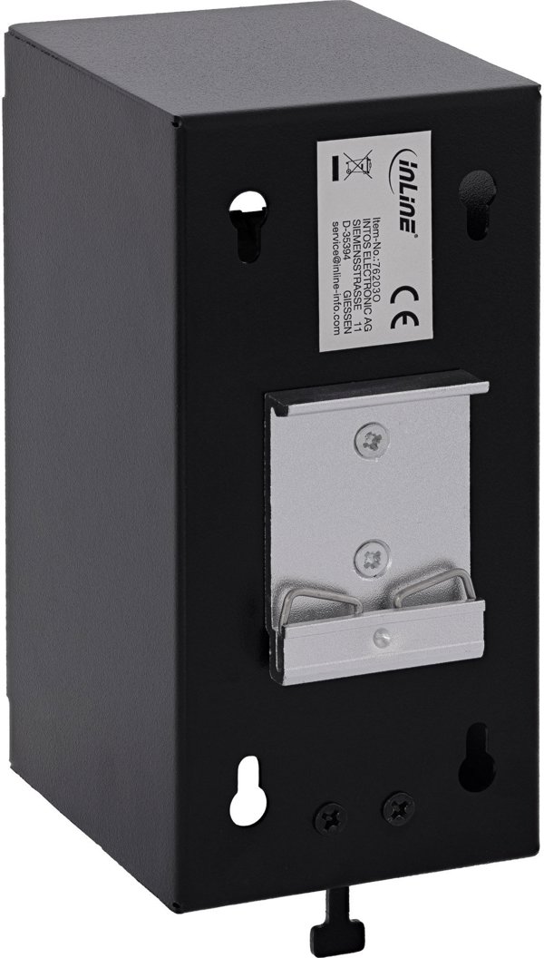 Delock Verteilerkasten 4-Port Cat.6A, Επιτοίχιο Κουτί Δικτύωσης & Ράγας με Keystone Modules