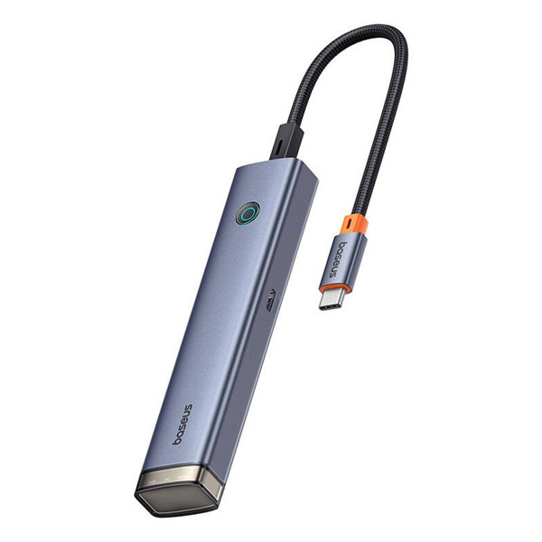 Docking station Baseus UltraJoy, 6 Port, Type-C to 2xUSB 3.0, USB 2.0, Type-C, PD, HDMI, RJ45, Gray - 12070