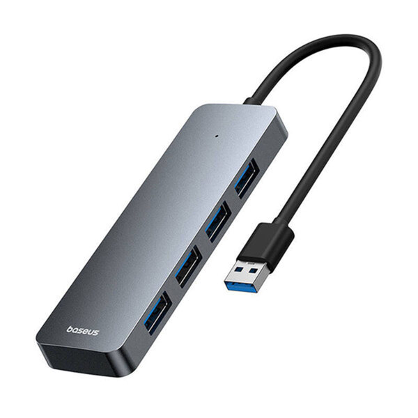 USB hub Baseus UltraJoy, 4 Port, USB to 4xUSB 3.0, 0.15m, Gray - 12072