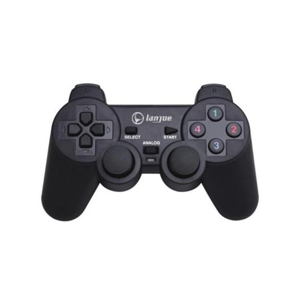 Ασύρματο Joystick Lava glow Dual Vibration για PC, Μαύρο - 13018