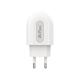 Φορτιστής δικτύου DeTech DE-28, 5V/2.4A, 220V, 1 x USB, λευκό - 14132