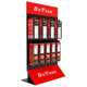 Desktop stand DE-S02, 400x185x700, Black/Red - 14145