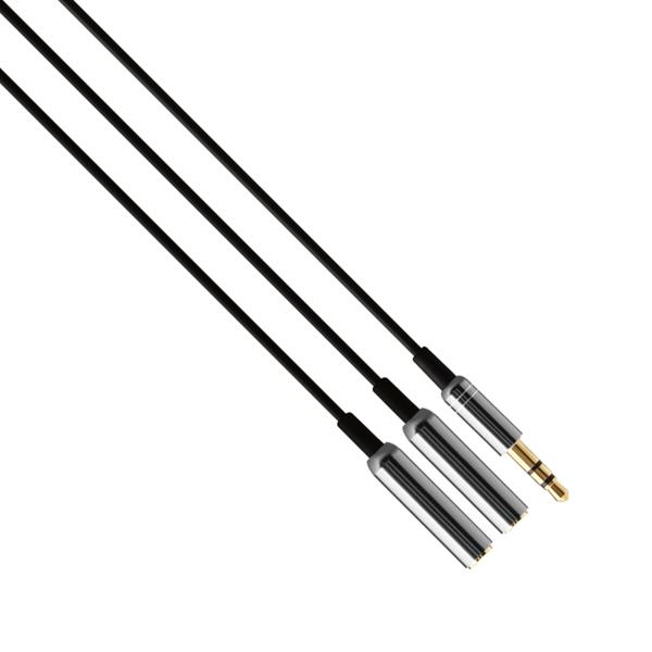 Καλώδιο ήχου, Earldom AUX201, υποδοχή 3.5mm, M / M, 0.5m, Διαφορετικά χρώματα - 14155