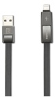 καλώδιο δεδομένων 2 σε 1, micro USB Iphone Lightning, Remax Strive RC-042t, Μαύρο - 14335