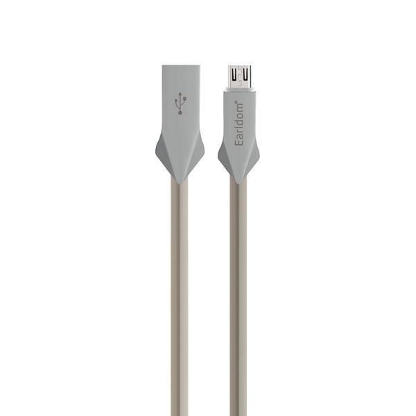 Καλώδιο δεδομένων, Earldom, ZA018, Аluminium, Micro USB, 1,0m, Διαφορετικά χρώματα - 14892