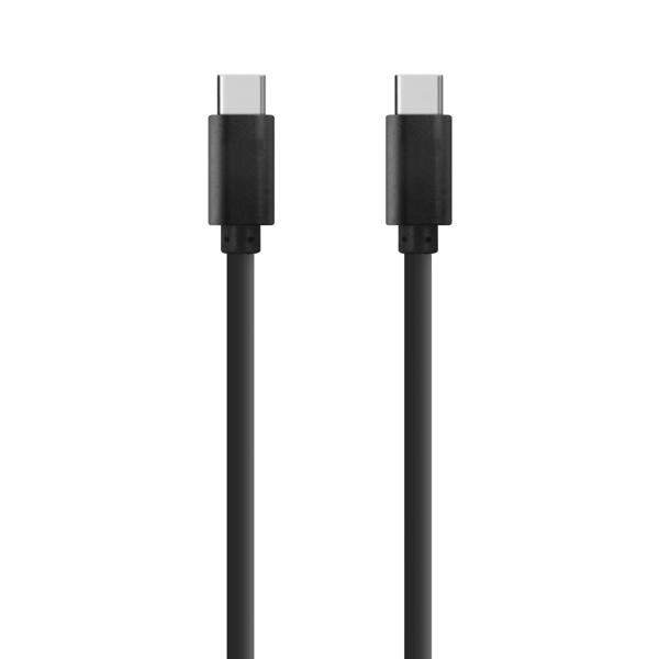 Καλώδιο δεδομένων, DeTech, USB Type-C - USB Type-C 2.0, 1.0m, Μαυρο - 14965