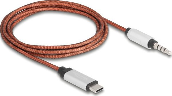 DeLOCK 81288 Καλώδιο USB Πορτοκαλί, Ασημί