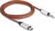DeLOCK 81288 Καλώδιο USB Πορτοκαλί, Ασημί
