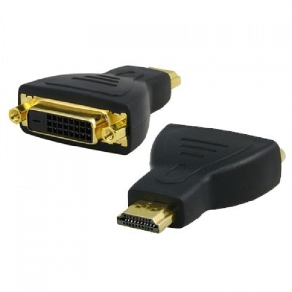 Αντάπτορας DVI F - HDMI, No brand, Μαύρο - 17101