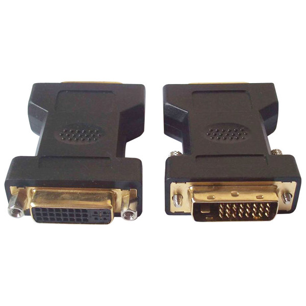 Αντάπτορας DVI F - DVI M, DeTech, Μαύρο - 17117