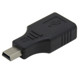 προσαρμογέας DeTech USB F Μίνι 5P M, Μαύρο - 17133