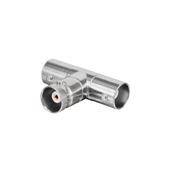 Connector DeTech, BNC F - 2xBNC F, 10pcs. - 17173