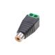 Connector DeTech, RCA F - Screw Terminal, 10pcs., Black - 17176