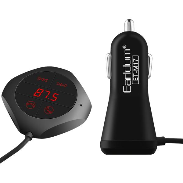 Μεταδότης FM, Earldom, M17, Bluetooth, USB, 2.1A, Διαφορετικά χρώματα - 17278
