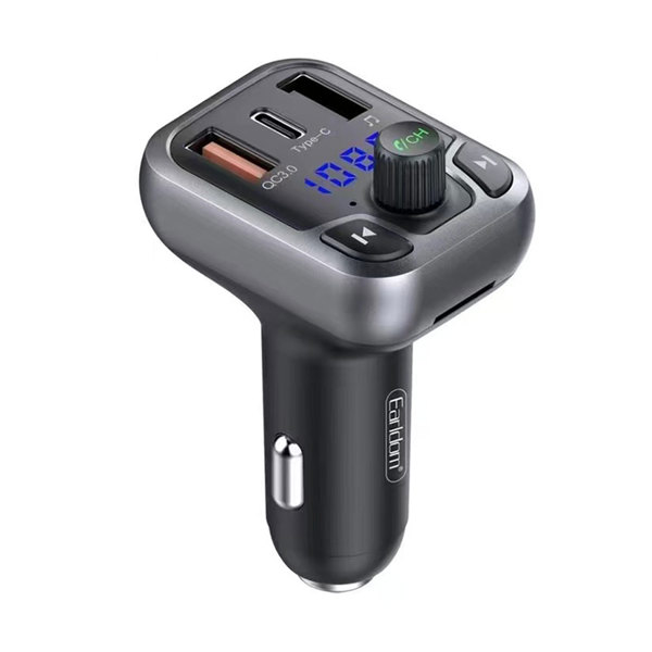 Μεταδότης FM Earldom ЕТ-M63, Bluetooth, USB, PD, QC3.0, Μαυρο - 17382