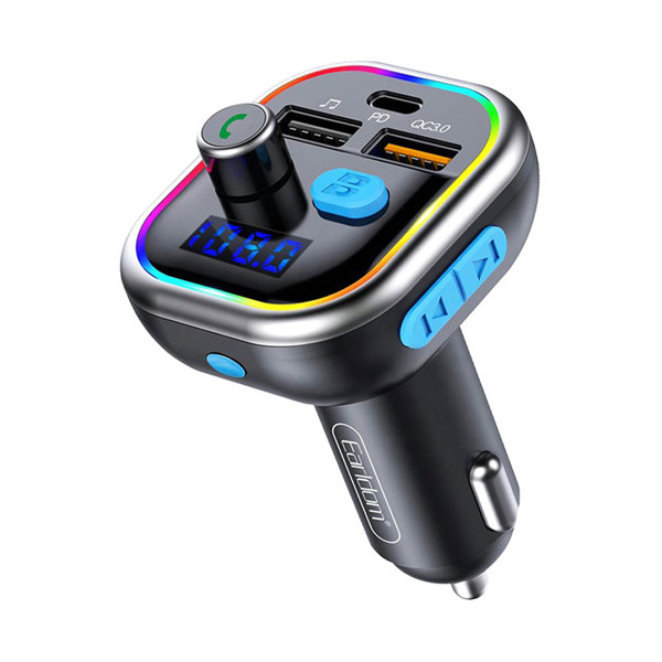 Μεταδότης FM Earldom ЕТ-M61, Bluetooth, USB, PD, QC3.0, Μαυρο - 17383