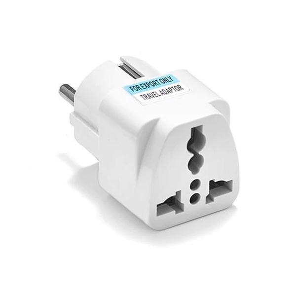 Αντάπτορας No brand WD-9, UK/US to EU Schuko, 220V, Υψηλής Ποιότητας, Λευκό - 17704