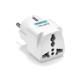 Αντάπτορας No brand WD-9, UK/US to EU Schuko, 220V, Υψηλής Ποιότητας, Λευκό - 17704