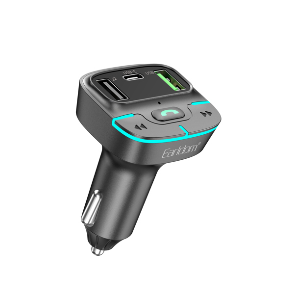Μεταδότης FM Earldom ЕТ-M101, Bluetooth, USB, Type-C, 3.1A, Μαυρο - 17766