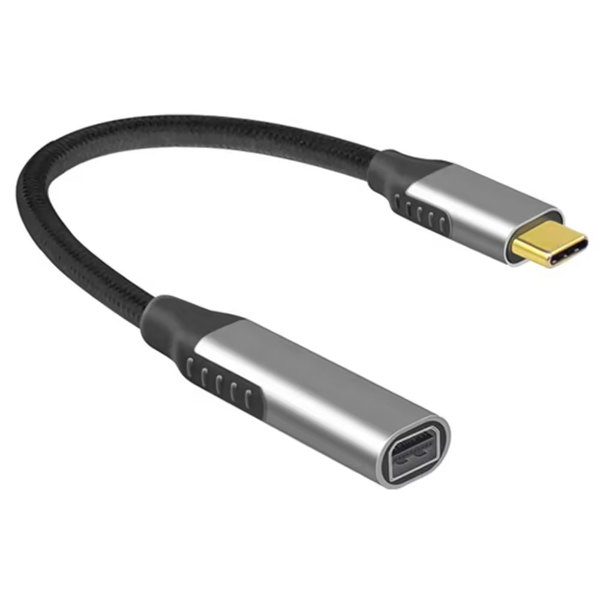 Adapter DeTech, USB 3.1 Type-C – Mini DP, 4K, 60Hz, Gray - 17838