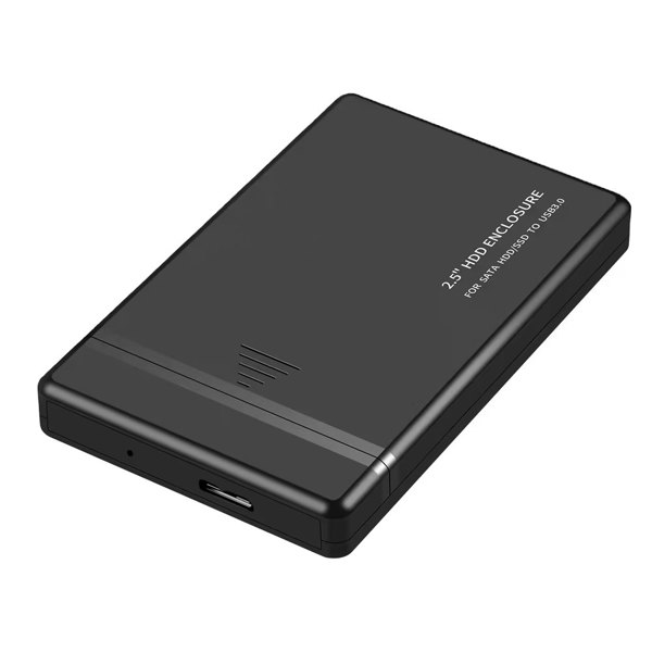 External Hard Drive Enclosure DeTech, 2.5", SATA, Type-C, 5Gbps, Black  - 17865