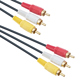 Καλώδιο DeTech 3xRCA Μ/Μ, High Quality, 5m - 18120