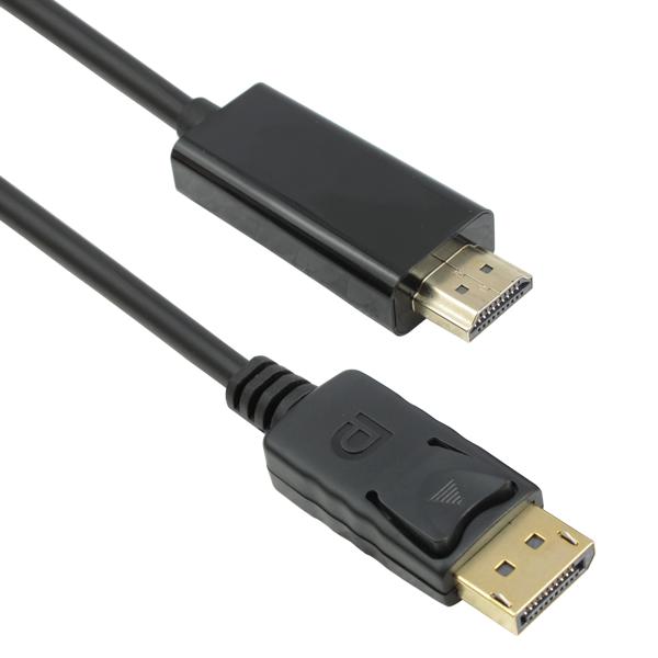 Καλώδιο DeTech DP 14+1 cooper σε HDMI, 3m, Μαύρο - 18274