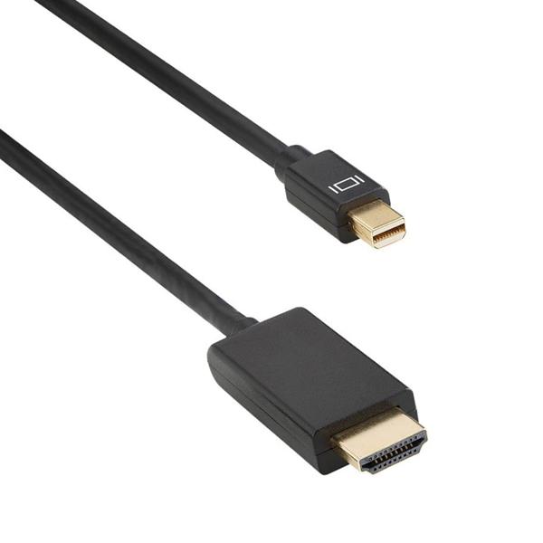 Καλώδιο DeTech Mini DP σε HDMI 14+1 cooper, 1.8m, Μαύρο - 18279