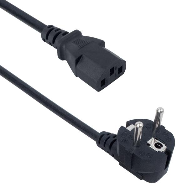 Καλώδιο Ρεύματος, DeTech, για PC, CEE 7/7 - IEC C13, High Quality, 5.0m - 18319