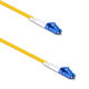 Fiber patch cable DeTech, LC-LC, UPC, Singlemode, Duplex, 5.0m, Yellow - 18331